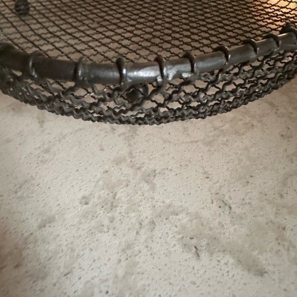 Decorative Black Wire Mesh Basket - Picture 2 of 3